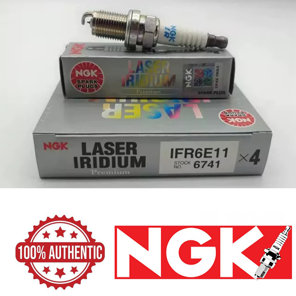 For Acura NSX Honda Civic Set of 4 Spark Plugs NGK Laser Iridium Resistor 6741