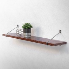 Staffe per mensola galleggiante 2 pz acciaio grigio staffa di scaffale ripiano