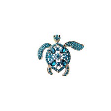 Turtle Brooch Big Turtle Pin Rhinestone Sea Turtle Pin Cute Animal Brooch Pin Tu