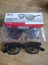 LG Cinema TV Passive 3D Glasses AG-F310 1 box 2 Pairs each = 1 Scratch In It 