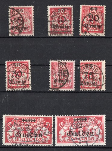Danzig Posten & Lots aus 181 - 190 gestempelt