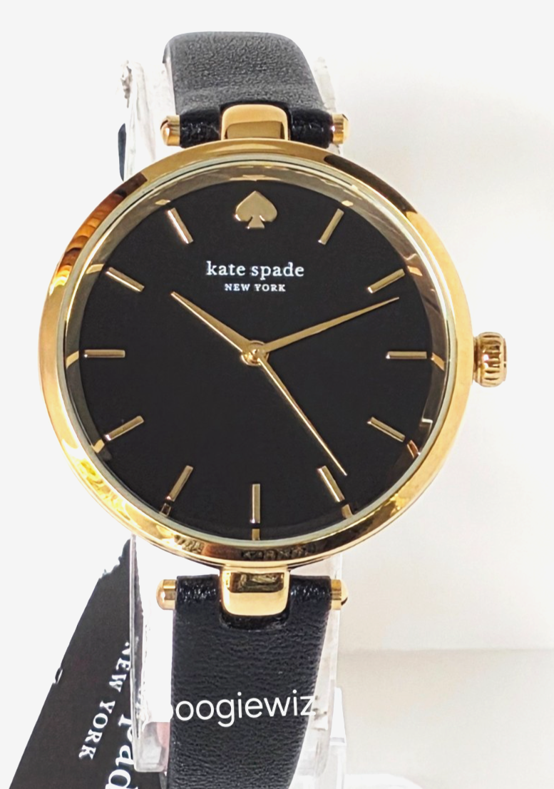 KATE SPADE LADIES NEW YORK HOLLAND WATCH BLACK BAND AND FACE  display picture 2