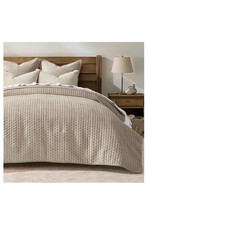 Evergrace Luxury Velvet Quilt Set Queen Size 3 Piece Soft Cross-Stitch Velvet