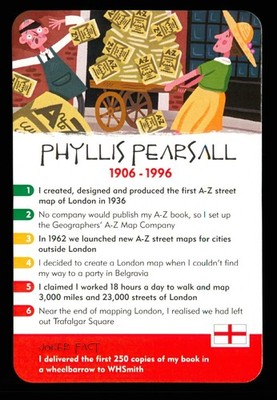 1 x info card   Phyllis Pearsall   AA97