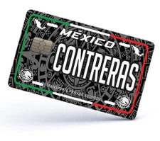 Contreras Credit Card Skin Cover Vinyl Stickers (4 Pack) Mexican Decal MX Contre