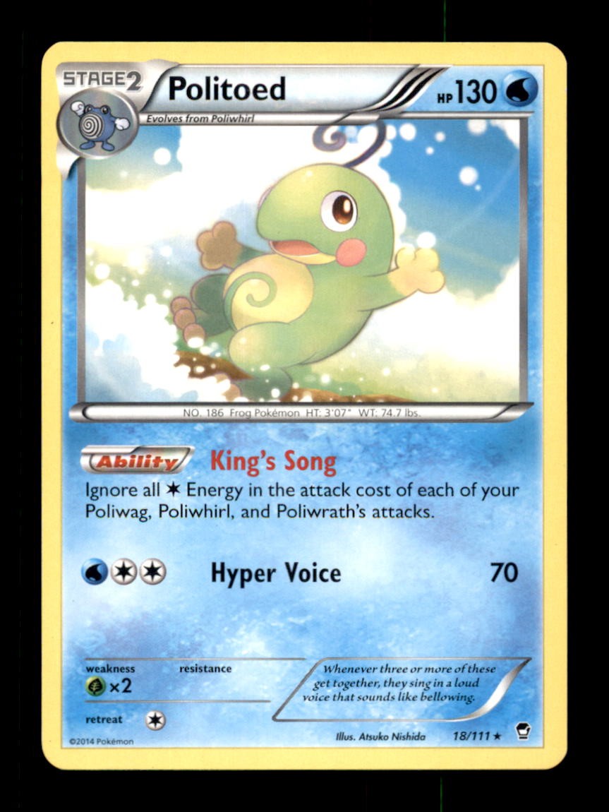 POLITOED 18/111 R FURIOUS FISTS POKEMON LP