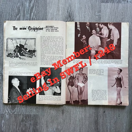 STRENGTH & HEALTH Magazine RON LACY + RUSSIA VS USA + DISCUS WR AUG 1958 V 26 8 - Picture 12 of 24