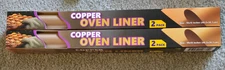4 Non Stick Copper Oven Liners 19.7” X 15.7” Baking Cooking Sheet BBQ Grill Mat