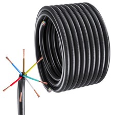 7 Way Trailer Wire Harness Kit 50 Feet Heavy Duty 14 Gauge 7 Wire Trailer Cable 7 Way Trailer Wire Harness Kit 50 Feet Heavy Duty 14 Gauge 7 Wire Trailer Cable