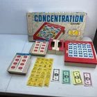 Vintage Concentration Board Game 14th Edition 1970 Milton Bradley Complete