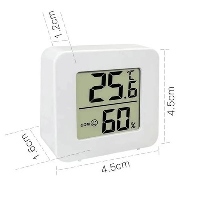 LED Thermometer Thermo-Hygrometer Multifunction Electronic Clock Temperature 1Pc