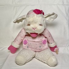1990 Pink BABY LAMB CHOP w/PACIFIER Shari Lewis 12" Plush Puppet