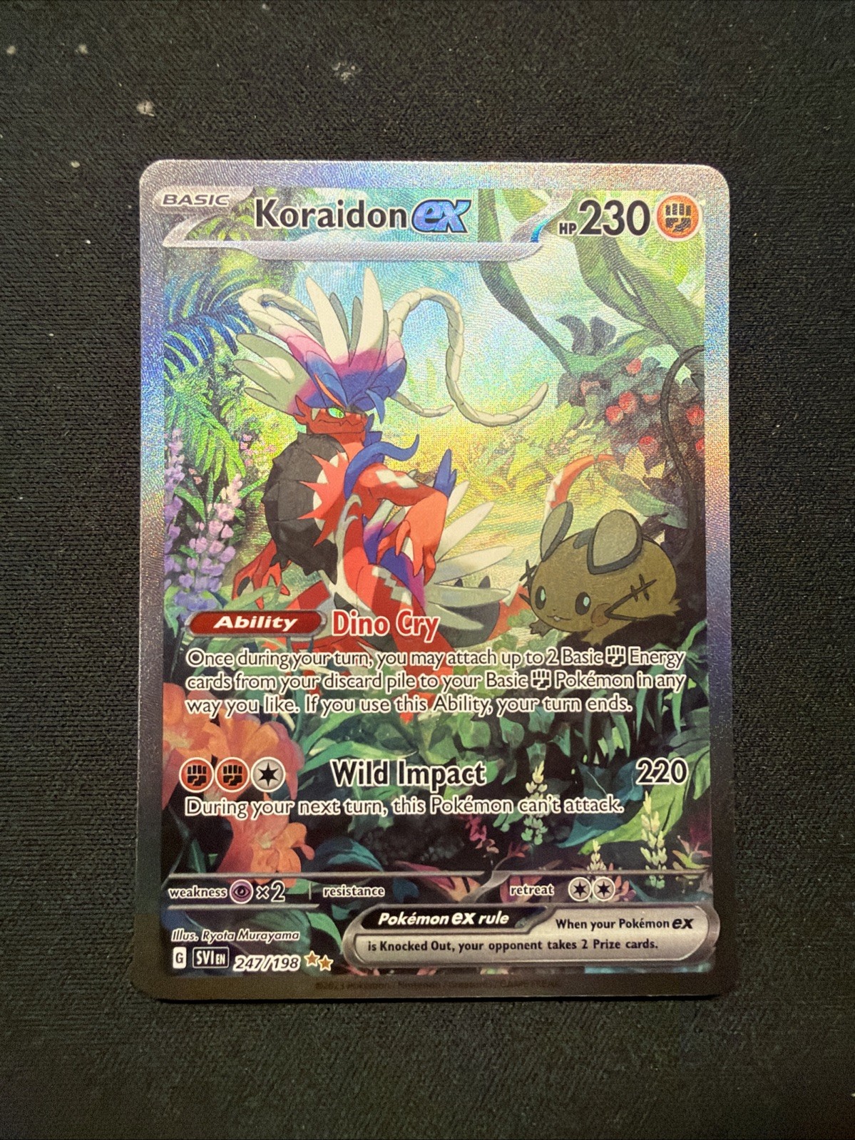 Koraidon ex 247/198 Special Illustration Rare Scarlet & Violet Pokemon Holo NM/M