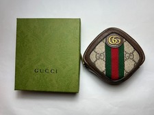 New Gucci GG Ophidia Zipper Key Pouch Case