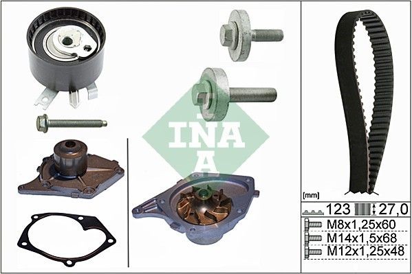 NEU - Schaeffler INA 530019730 Wasserpumpe + Zahnriemensatz Passend FüR Nissan-image