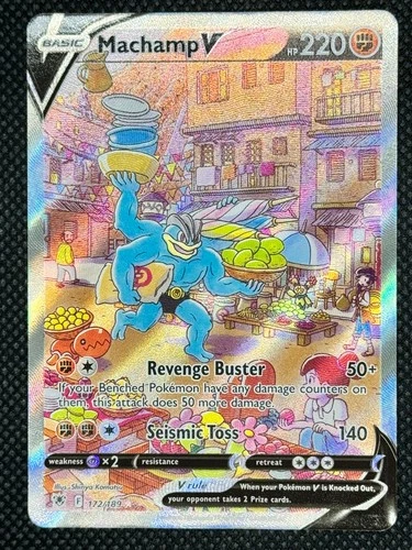 Machamp V (Alternate Full Art) 172/189 Astral Radiance - Pokemon Card - NM