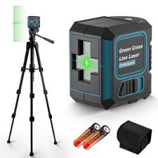 Niveau Laser avec Trepied, Niveau Laser 360 Autonivelant, Étanchéité IP54/Lum...