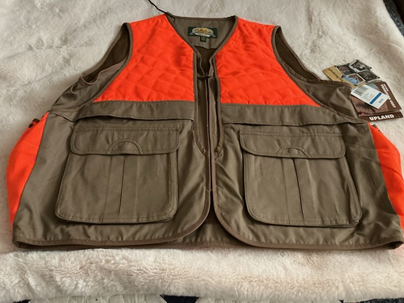 Cabela’s Hunting Vest Orange Blaze XL NWT Upland Traditional