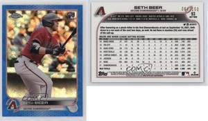 2022 Topps Chrome Logofractor Edition Blue Refractor /150 Seth Beer Rookie RC