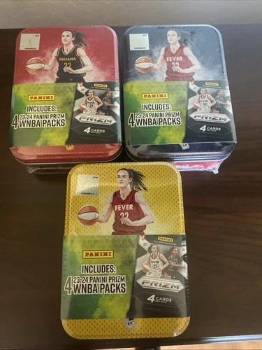 Caitlin Clark Exclusive 2023-24 WNBA Panini Select Tin - Sealed 3 Tin Lot