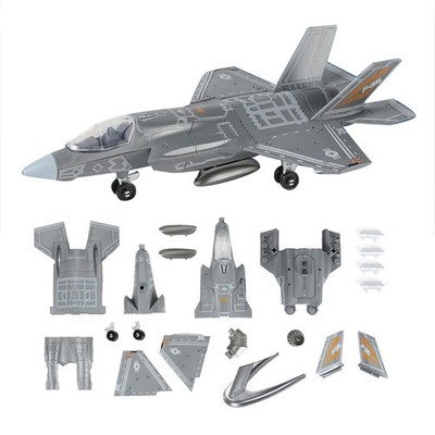 US Navy 1/72 F-35 Stealth Fighter Assembly Model Kit 22cm ABS Plastic Quick
