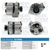 Meat & Doria Generator FüR Vw Transporter Iv Pritsche/Fahrgestell 70XD 2.4 D