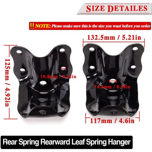 Rear Leaf Spring Hanger Bracket & Shackle Kit For Chevy Silverado GMC Sierra US - Picture 2 of 12