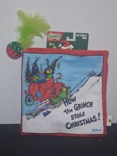 Dr. Seuss The Grinch Cat Crinkle Plush Book Play Toy
