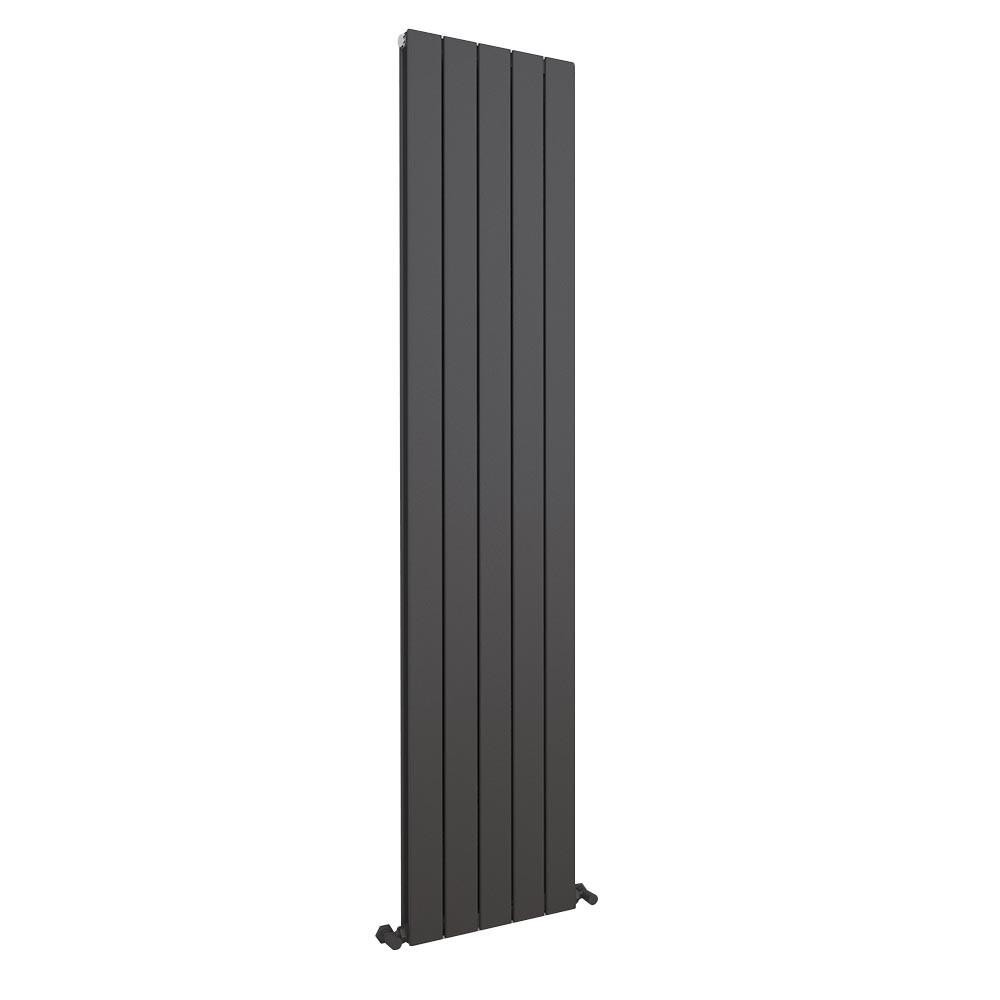 Aluminium Radiator Anthracite Double Vertical 366mm x 1800mm Orion 6007 BTUs
