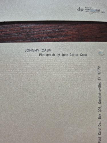 JOHNNY CASH POST CARDS UNUSED FROM HOUSE OF CASH 1975 W JUNE CARTER CASH - Picture 3 of 4
