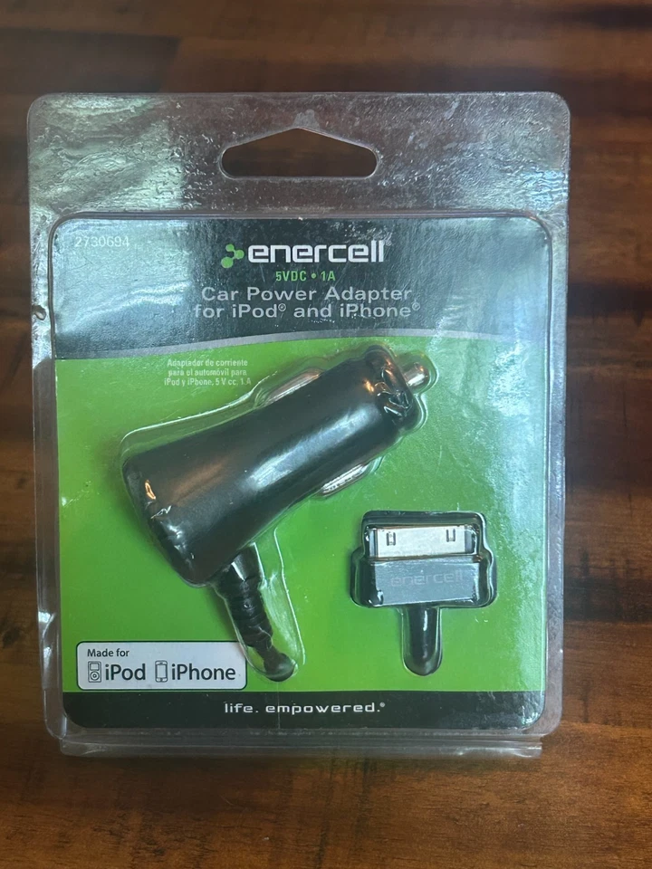 iPhone/iPod 30 Pin  5VDC 1A Car Power Adapter - Enercell 2730694 - Image 2 of 4