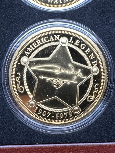 Bradford Exchange American Legend JOHN WAYNE Proof Collection Colorized - Picture 11 of 16