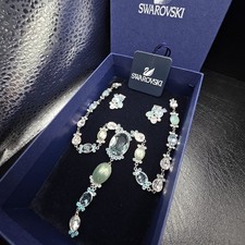 NOCTURNE NECKLACE LONG END ERINGS SWAROVSKI JEWELRY #1084590 SET OF 2