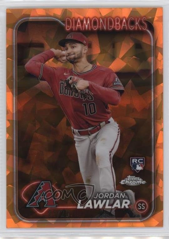 2024 Topps Chrome Sapphire Edition Orange /25 Jordan Lawlar #451 Rookie RC v9t