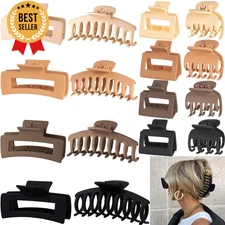 16 Pack 4.4" Hair Clips for Women Thick Thin Hair 90's Vintage Claw Clips