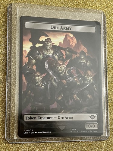 Orc Army Token 5 MTG LOTR Tales of Middle Earth 2023 Mint Non Foil - Picture 1 of 2