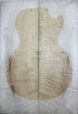 Guitar Top Veneer Flame Maple Wood Bookmatched Set Luthier Supply