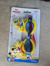 Disney Junior Micky Mouse Duck Swimming Goggles Swimway Latex Free UV Protection