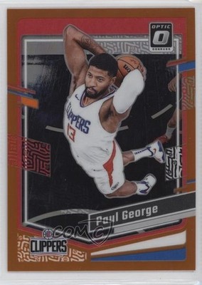2023-24 Panini Donruss Optic Orange Prizm 2/199 Paul George #157 1k98