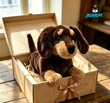 New Jellycat Otto Sausage Dog 28CM plush doll tags+ Brand New With Dust Bag UK