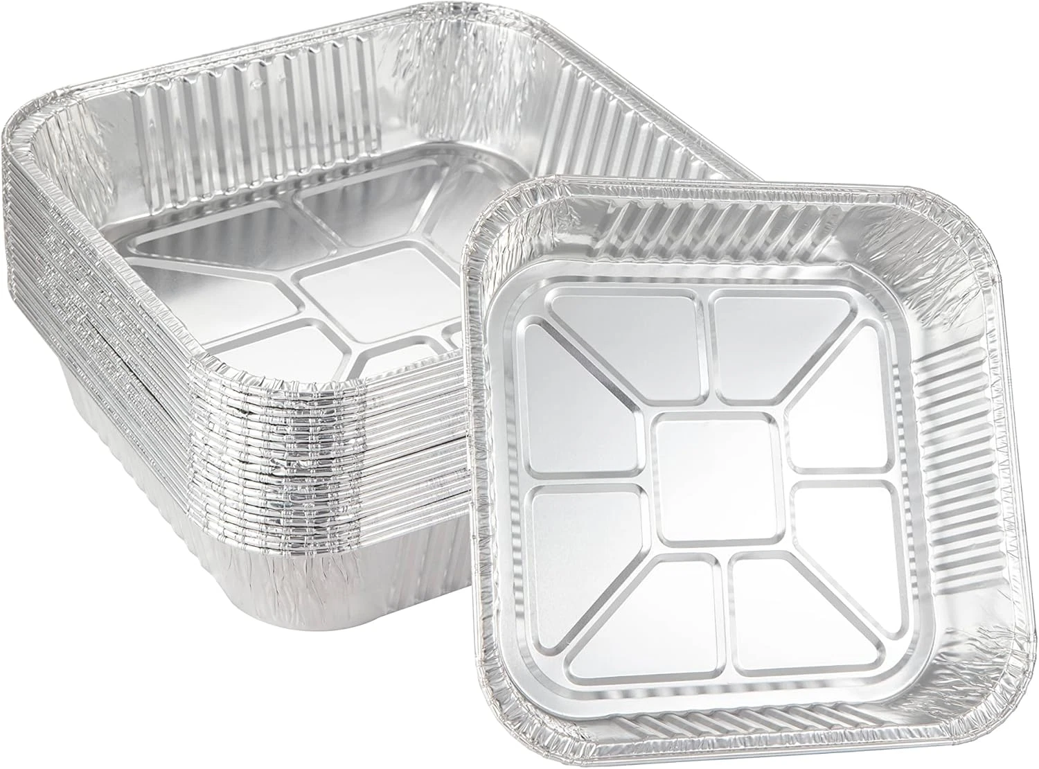 50Pack- 8 X 8 Aluminum Foil Pans Disposable,Heavy Duty Square Baking Cake Pans
Opens in a new window