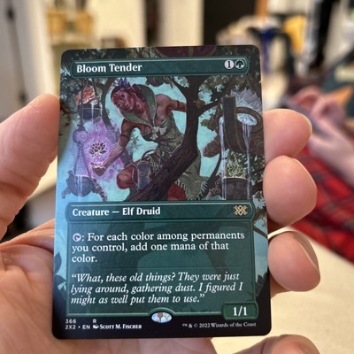 MTG Magic The Gathering Double Masters 2022 NM Borderless Bloom Tender