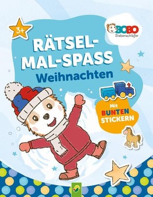 Bobo Siebenschläfer Rätsel-Mal-Spaß Weihnachten. Für Kinder ab 3 Jahren: Mit bun