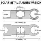 2 Pairs Solar Connector Wrench Aluminum Alloy Portable Solar Connector AloYe