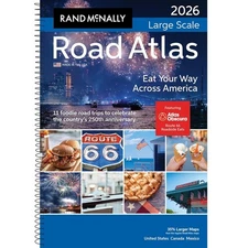 Rand McNally Road Atlas Large Scale 2026 : United States, Canada, Mexico...