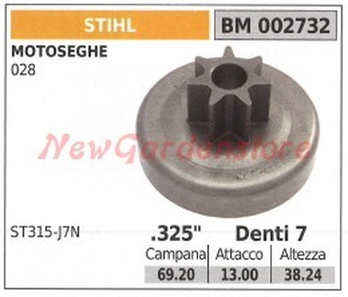 Ritzel KupplungsgehäUse KettensäGe Stihl 028 002732-image