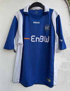 Jako KSC Herren T Shirt Sport Shirt Karlsruhe Trikot Freizeit Größe XXL blau