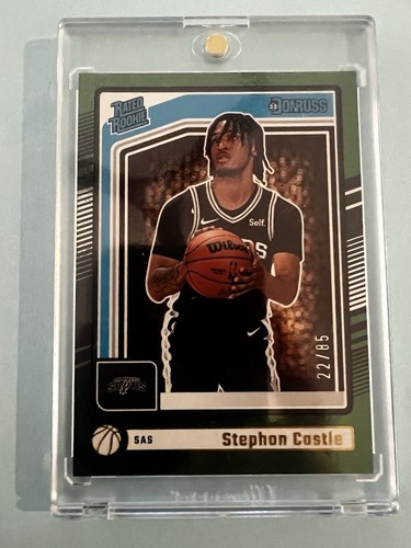 2024-25 Panini Donruss Stephon Castle RC 22/85 #244 Dots Rated Rookie Spurs   - Bild 1 von 7