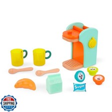B. toys   Caf  au Play   Pretend Play Wooden Coffee Maker for Kids   Wooden C