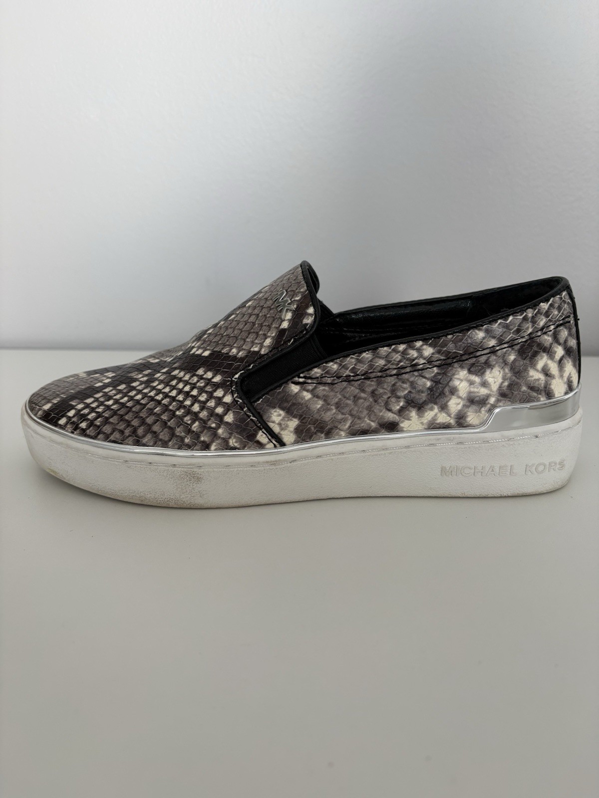 Michael Kors Keaton Python Snake Embossed Black W… - image 7